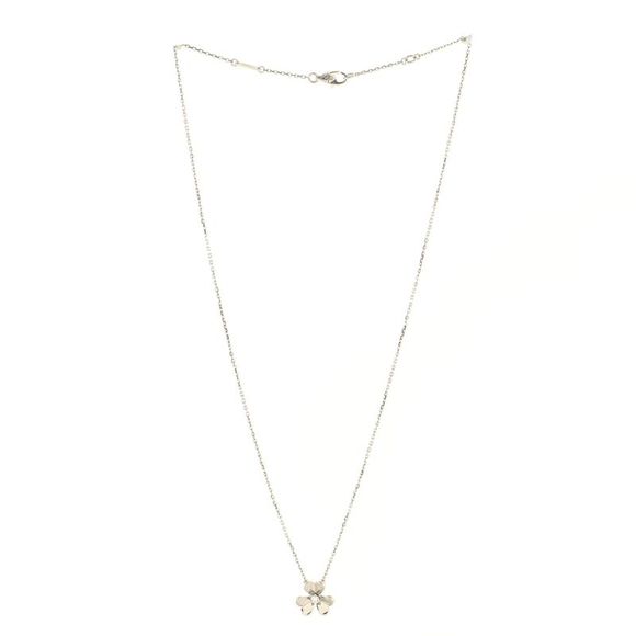 Van Cleef & Arpels Frivole Pendant Necklace 18K White Gold and Diamond Mini - - Picture 2 of 4